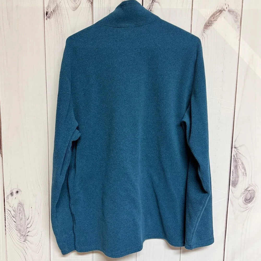 The North Face‎ Men’s 1/4 Zip Fleece Pullover Large Blue Heather EUC